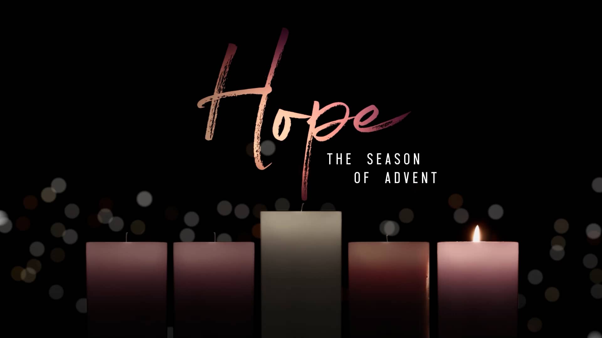 Hope Title Advent Candlelight Graphics