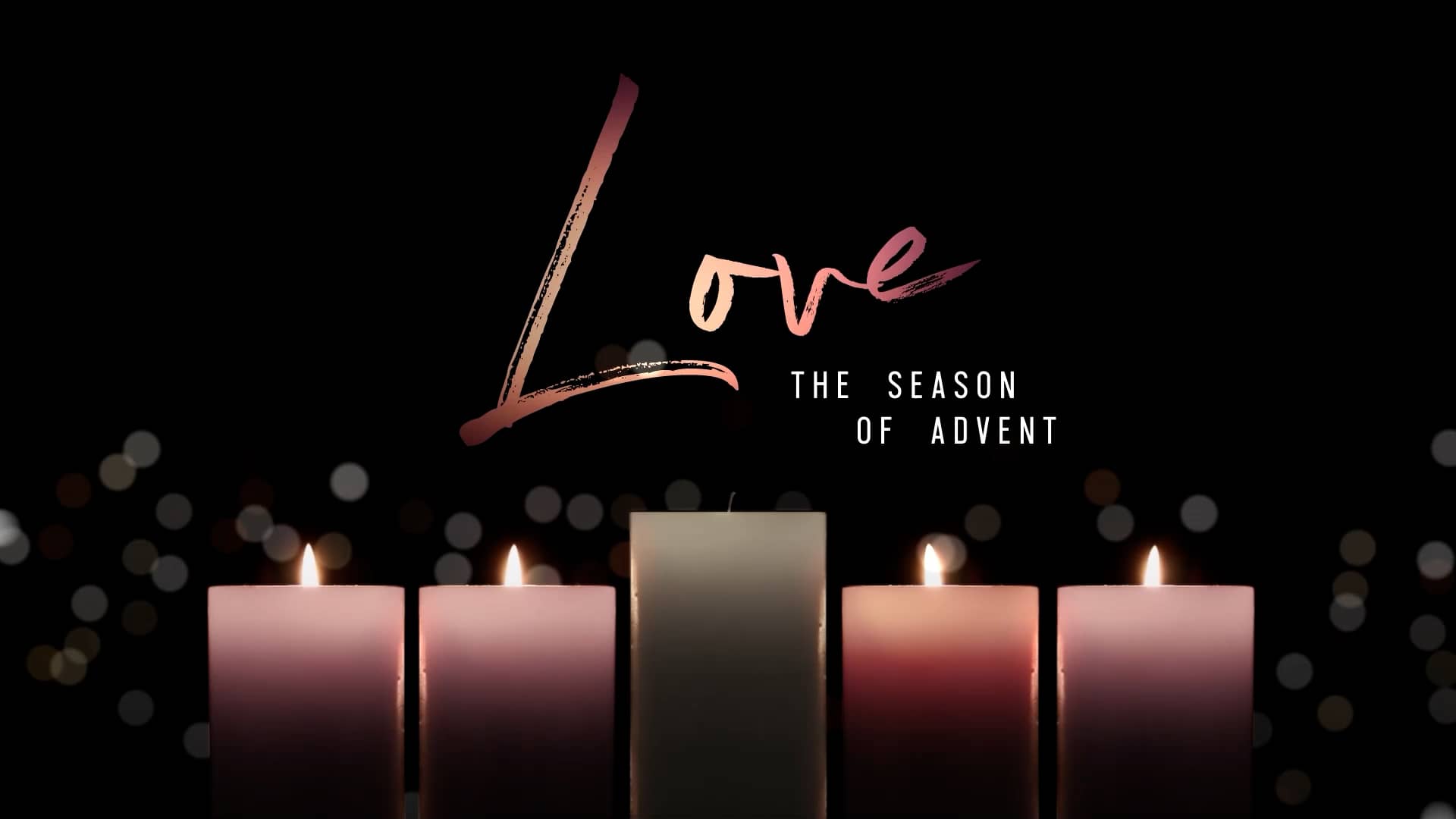 Love Title Advent Candlelight Graphics