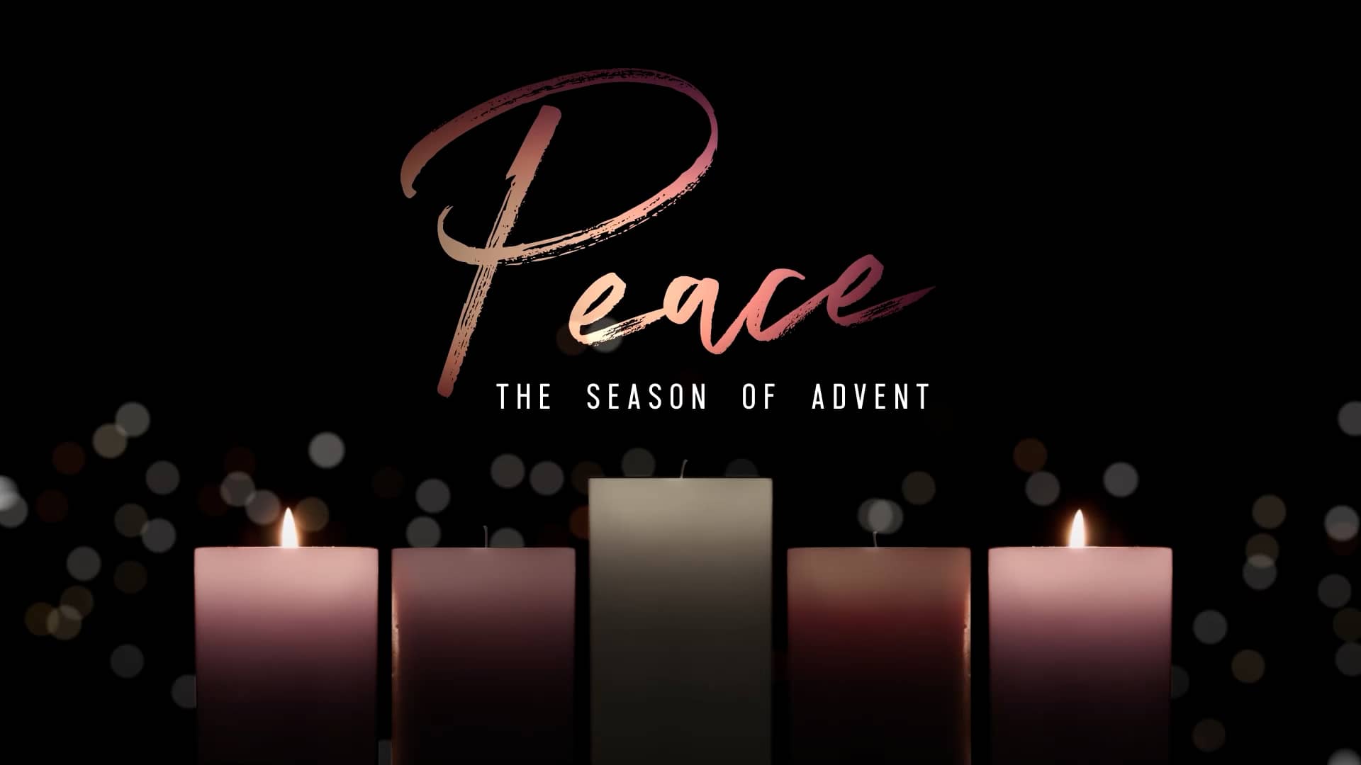 Peace Title Advent Candlelight Graphics