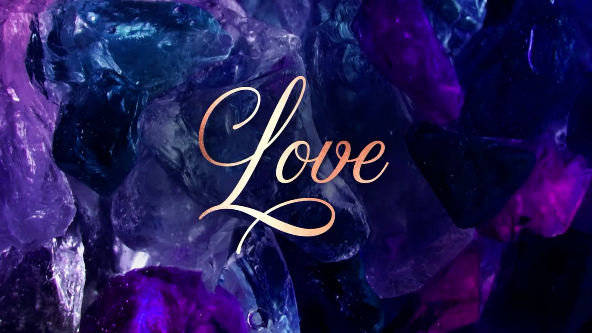 Love Title Christmas Glass Motion Graphic