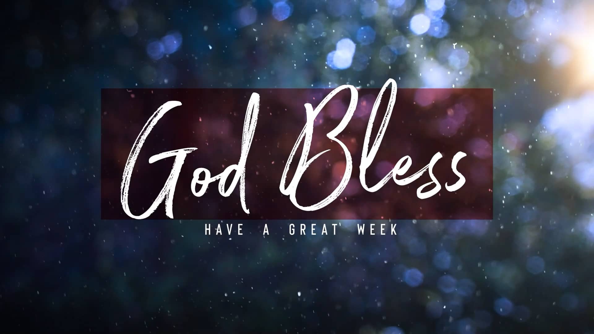 God Bless Winter Snow Church Motion 2
