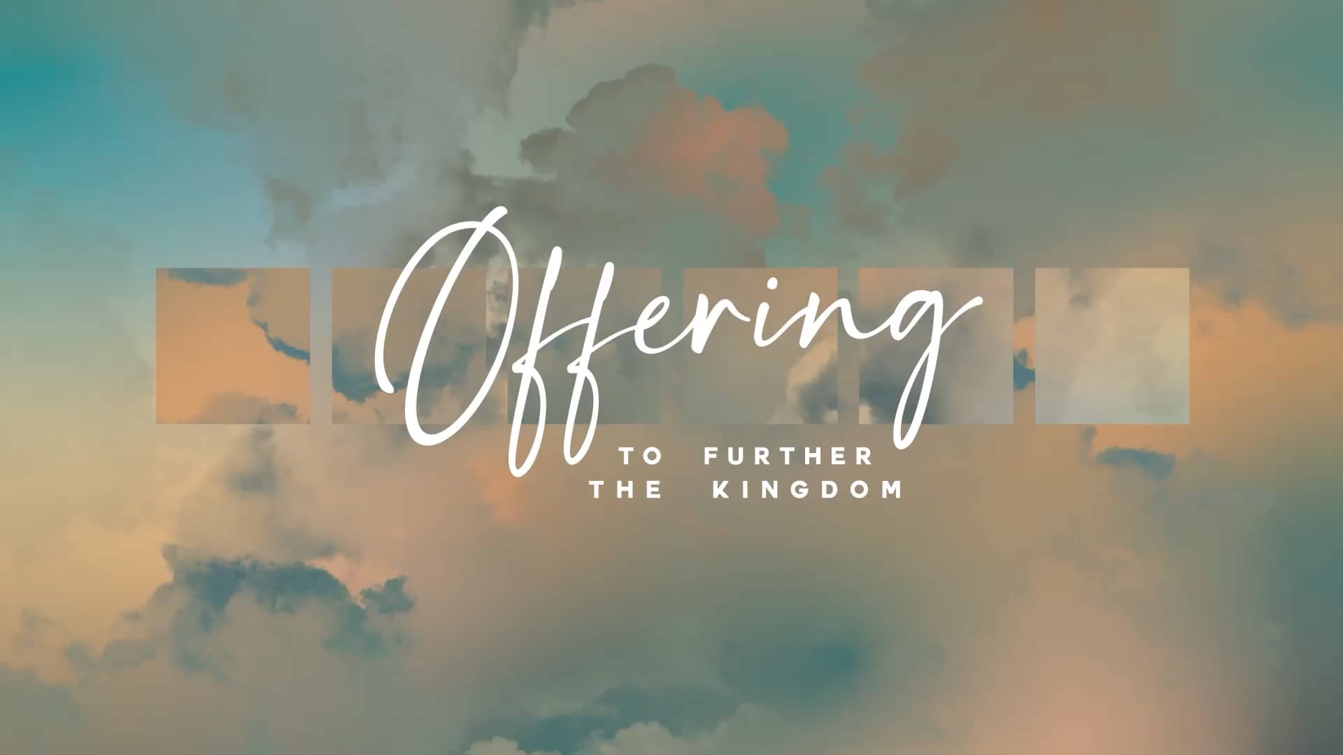 Paradise Clouds Church Motion Graphics Offering
