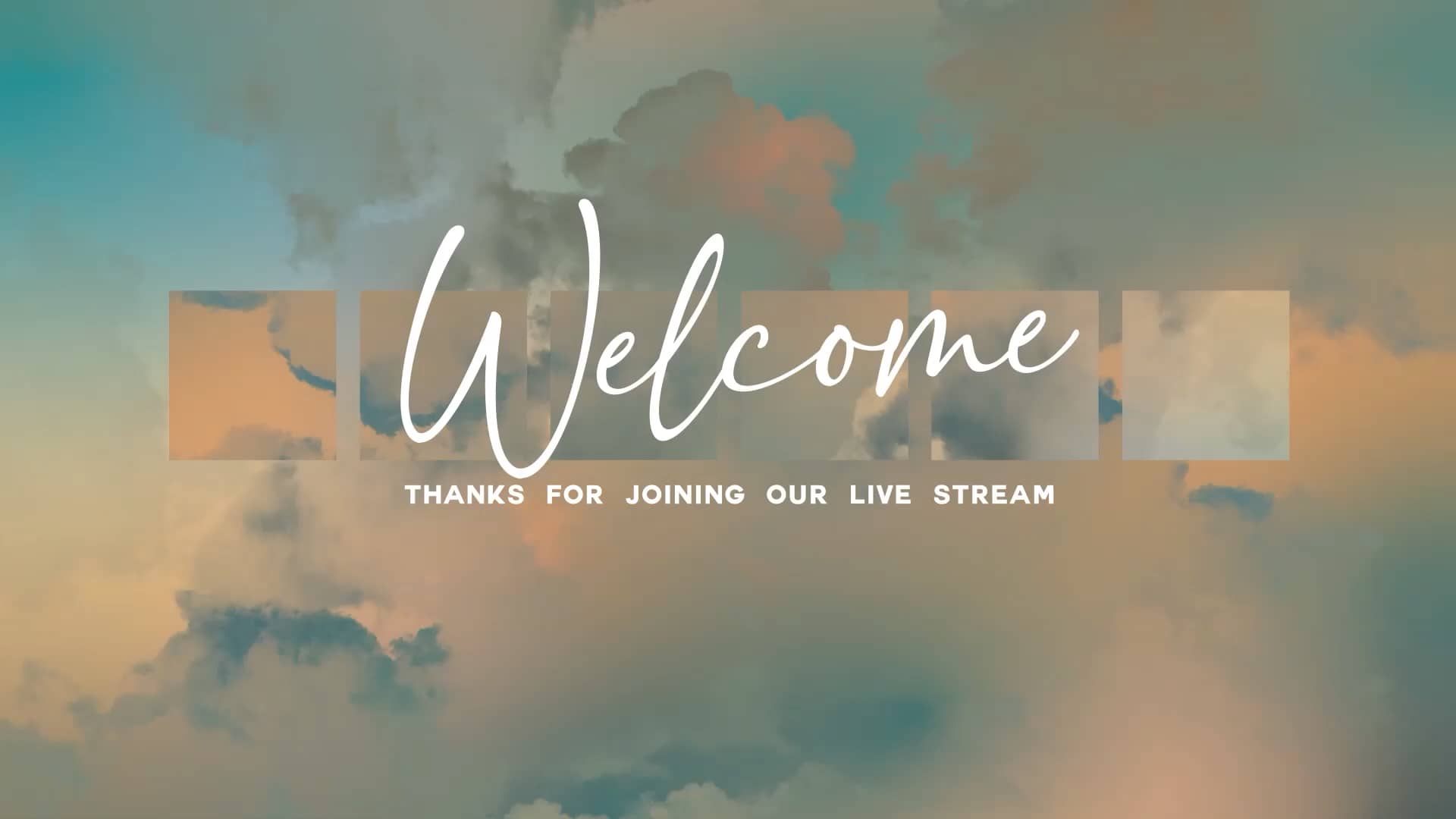Paradise Clouds Church Motion Graphics Welcome 2