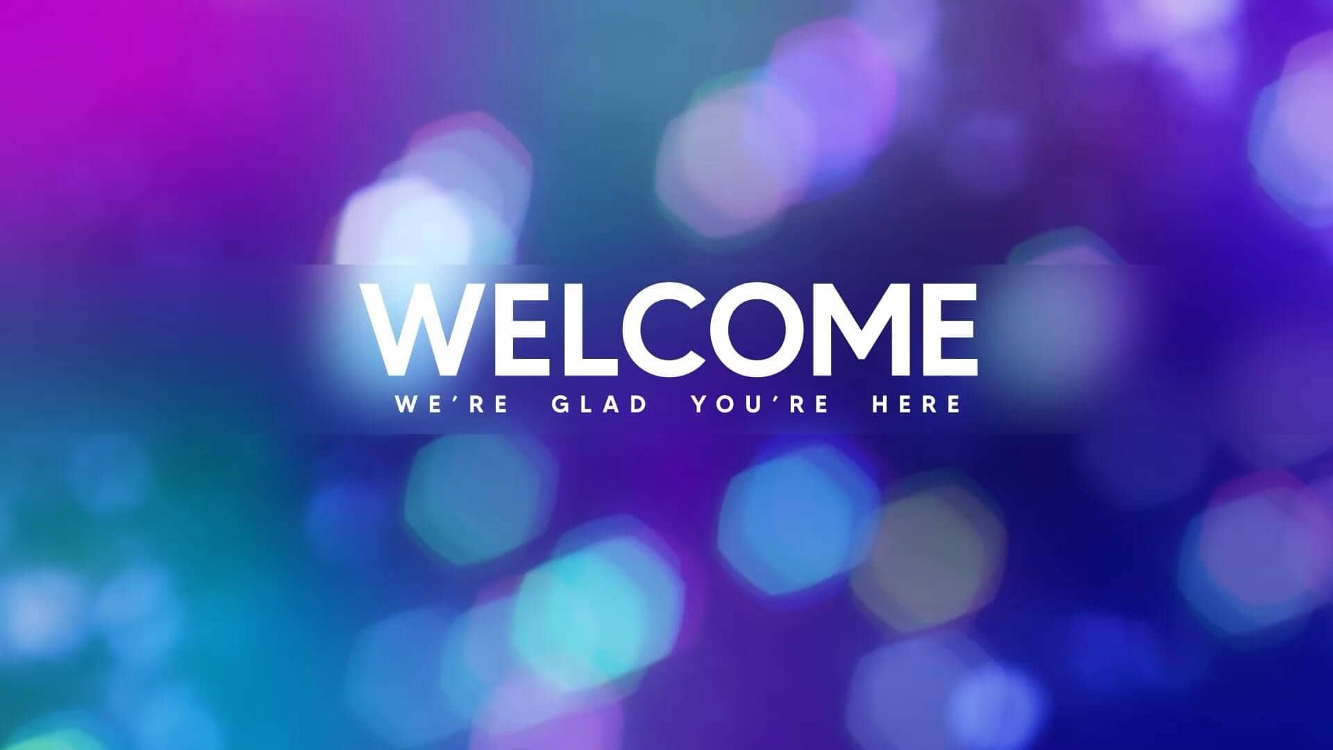 Welcome Bokeh Lights Motion Graphics