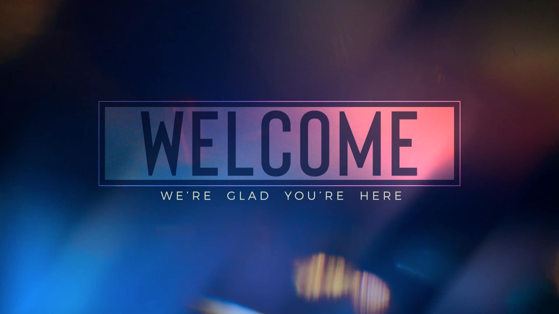 Welcome Light Flare Church Motion