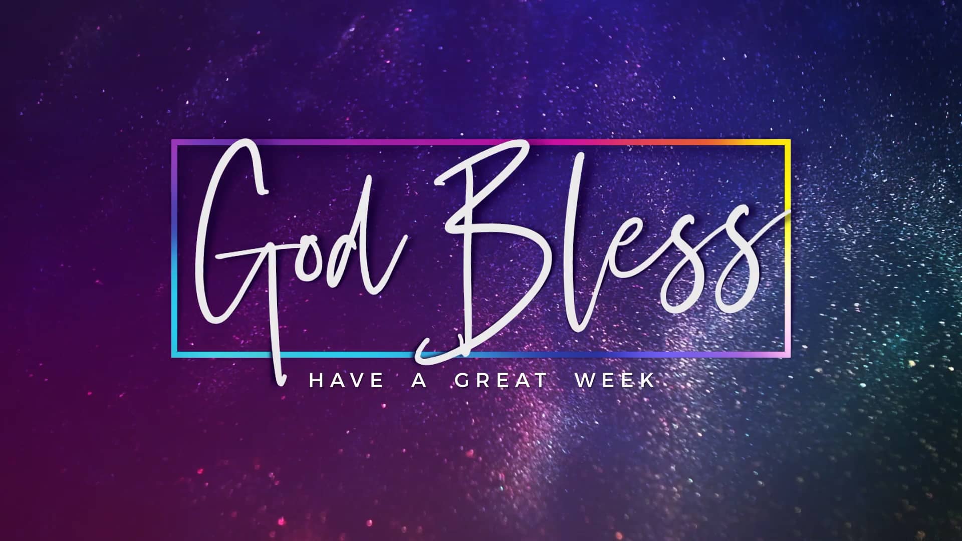 God Bless Shimmer Church Motion Graphics