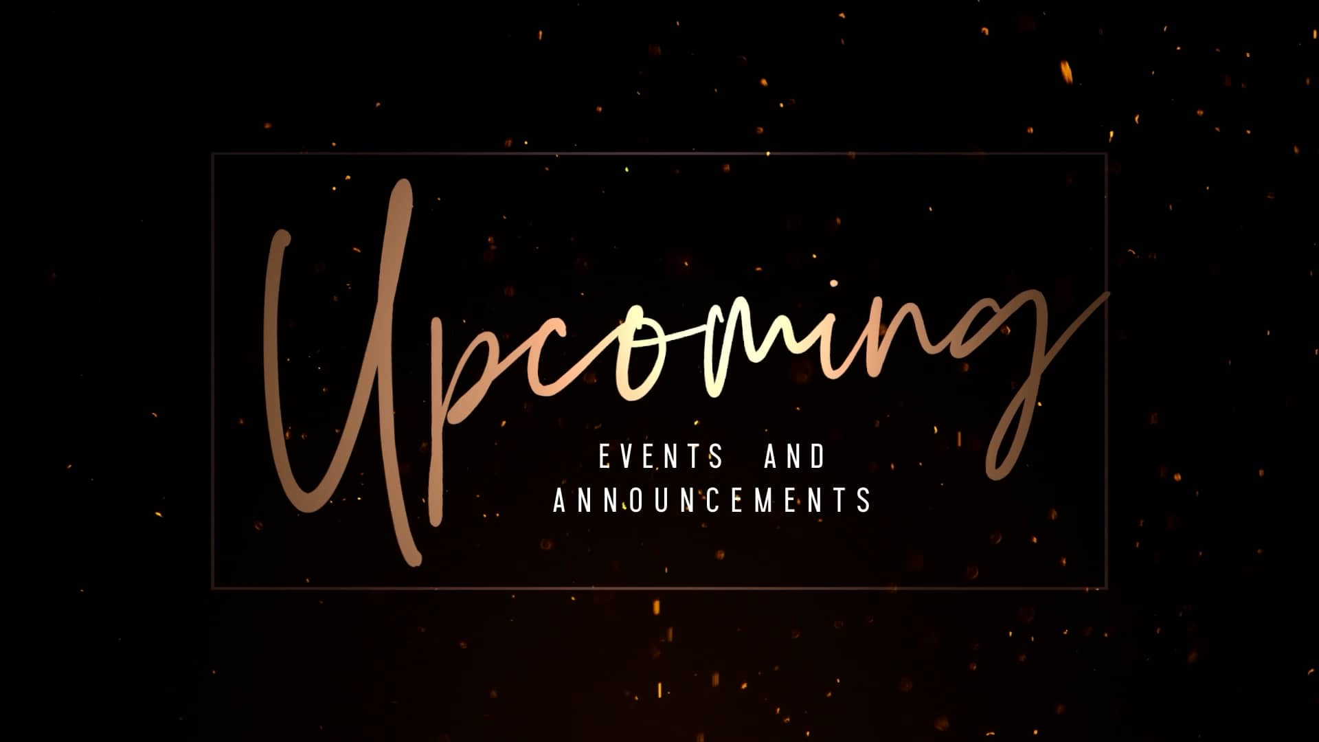 Upcoming Events Ember Church Motion Graphic