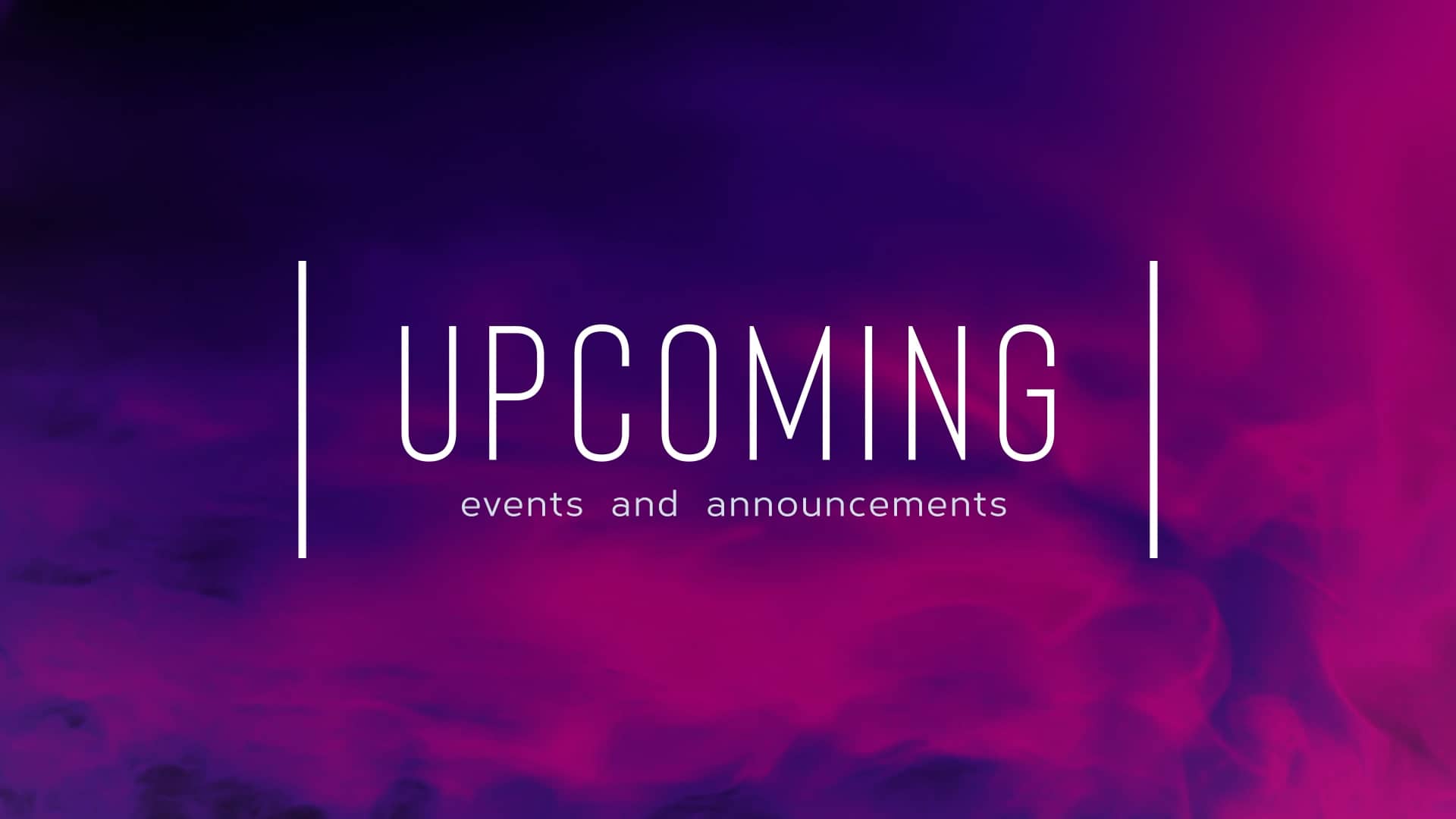 Upcoming Vapor Church Motion Graphics