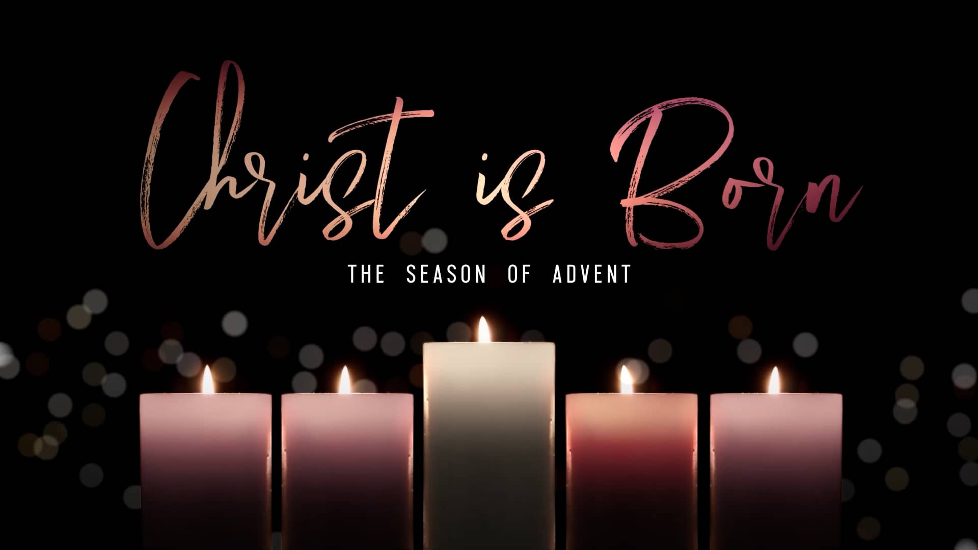 Christ Is Born Advent Candlelight Graphics