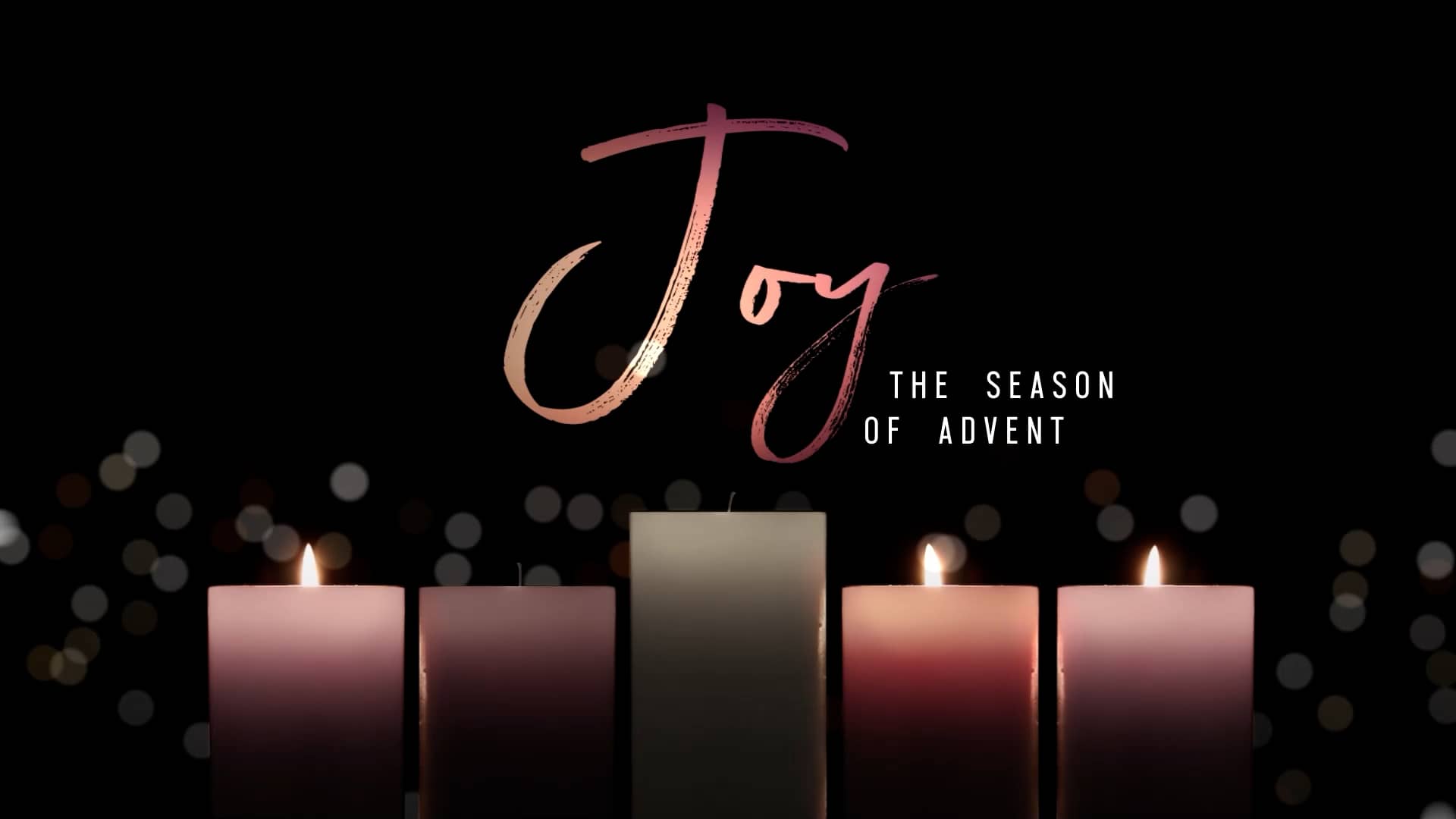 Joy Title Advent Candlelight Graphics