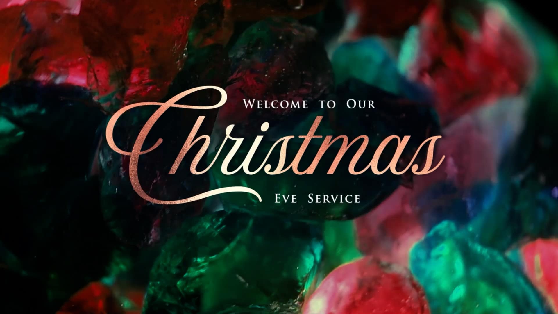 Welcome to Christmas Christmas Glass Motion Graphic