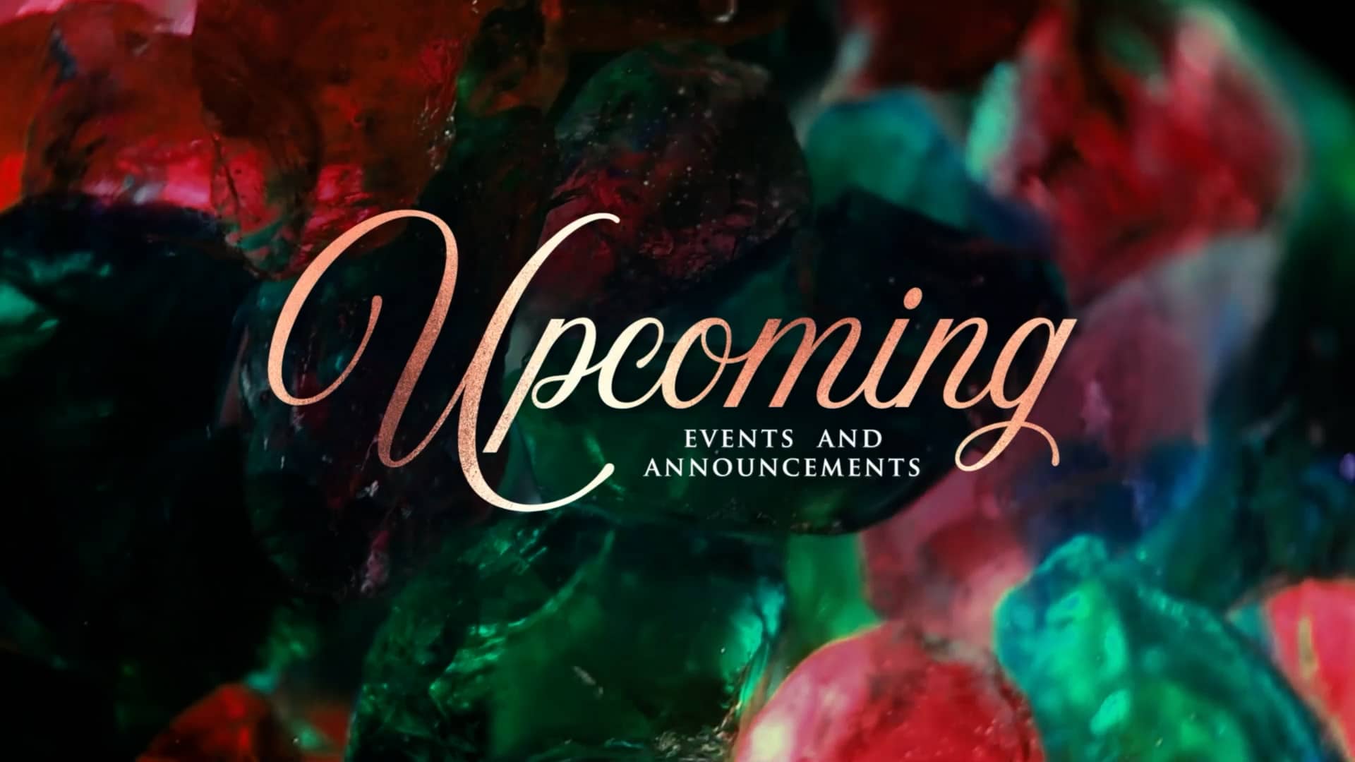 Upcoming Christmas Glass Motion Graphic