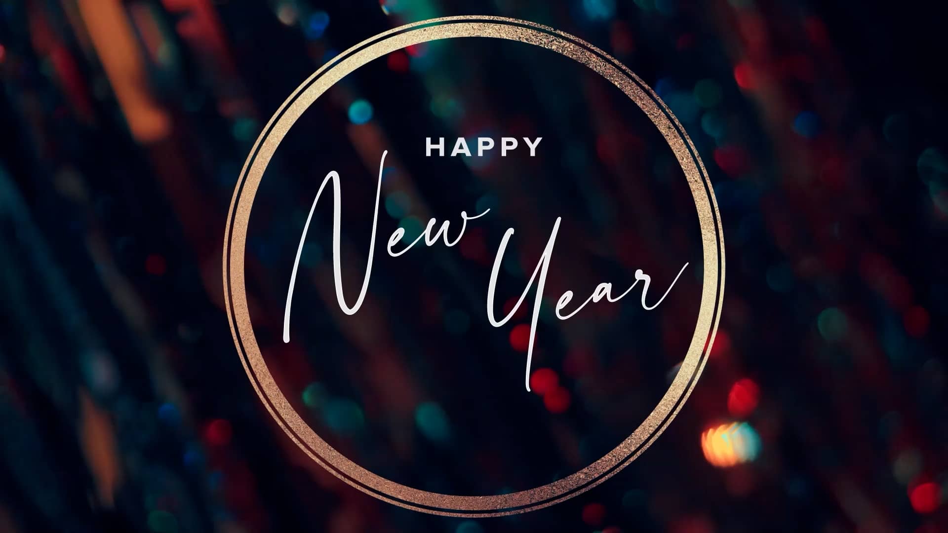 Holiday Christmas Bokeh Graphics Happy New Year