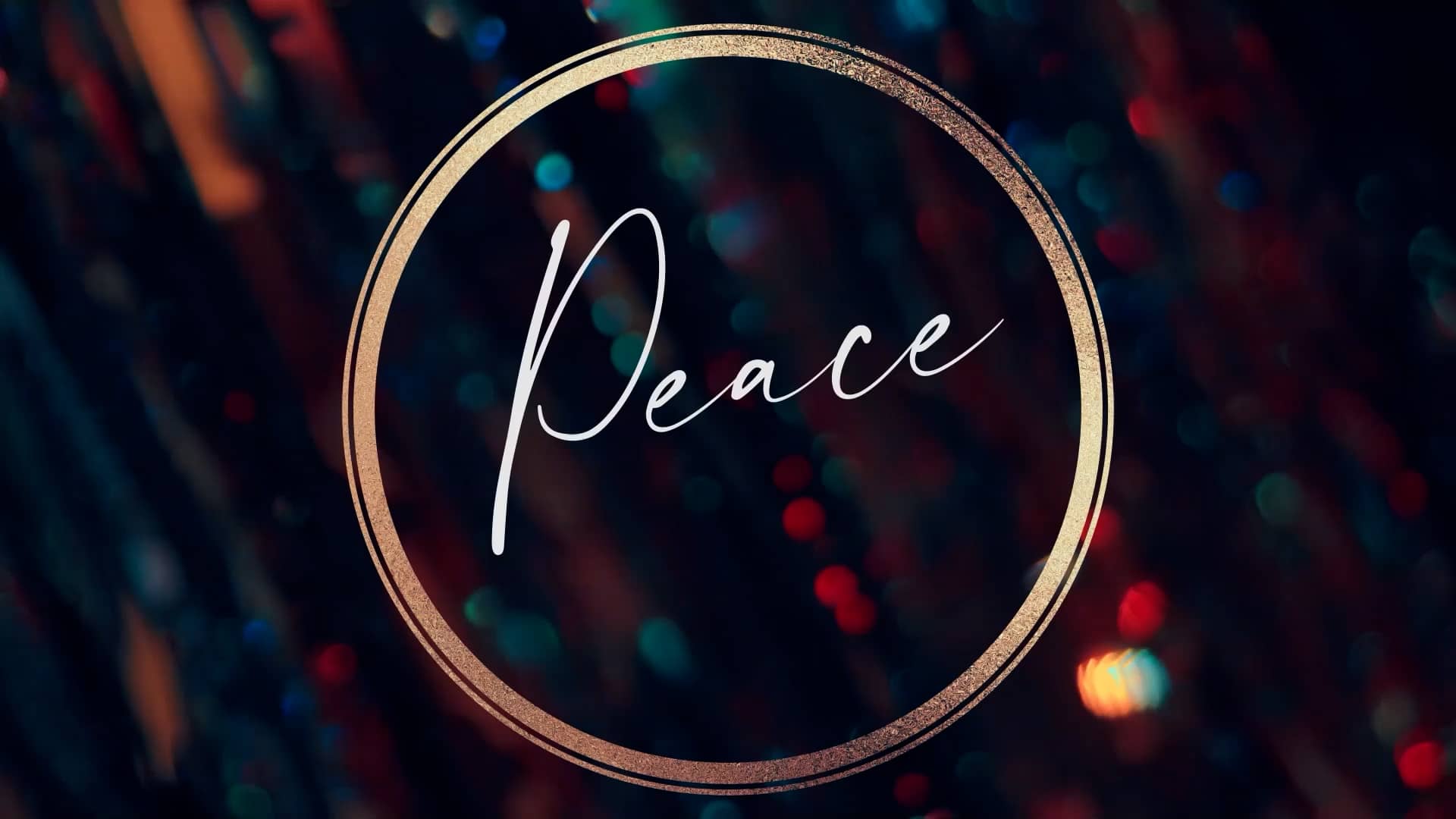 Holiday Christmas Bokeh Graphics Peace