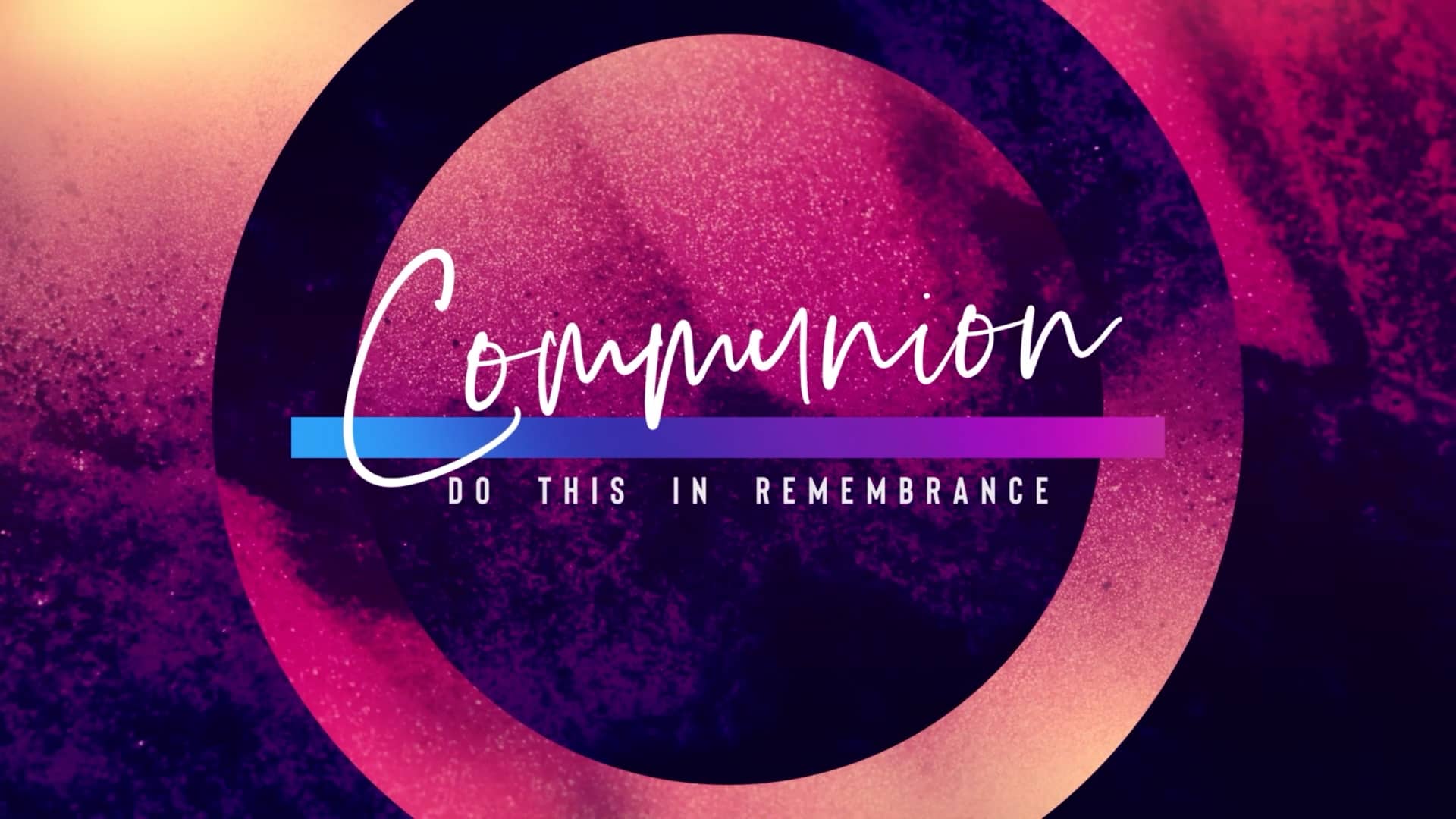 Communion Brilliance Motion Graphic