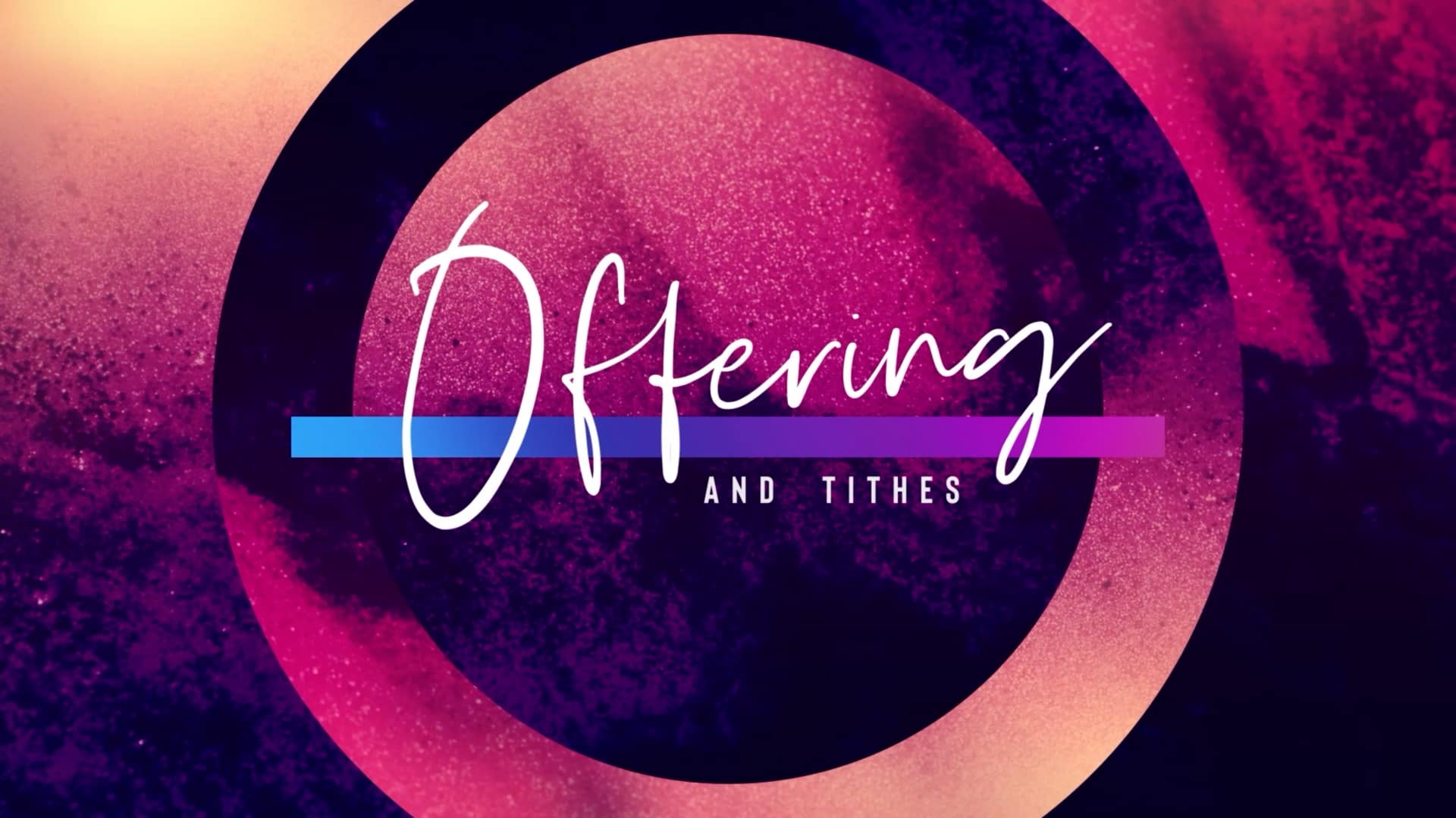 Offering Brilliance Motion Graphic