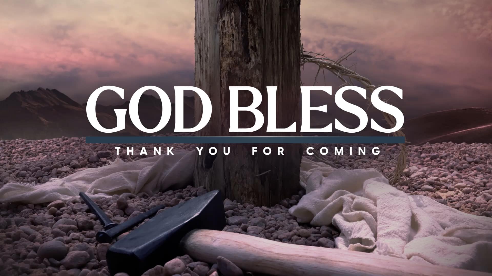 God Bless Calvary Church Motion Graphics Easter