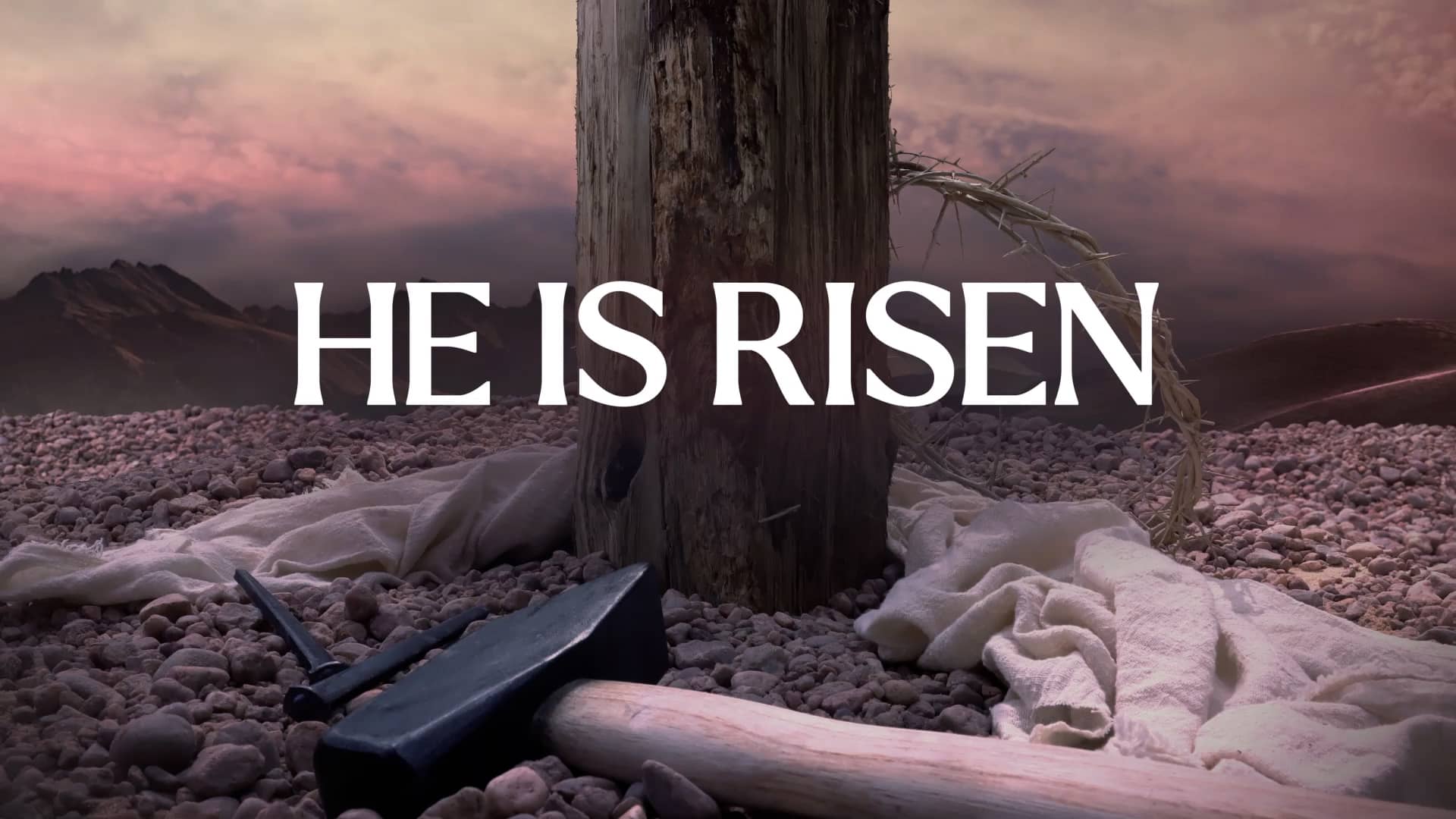 He Is Risen Calvary Church Motion Graphics Easter