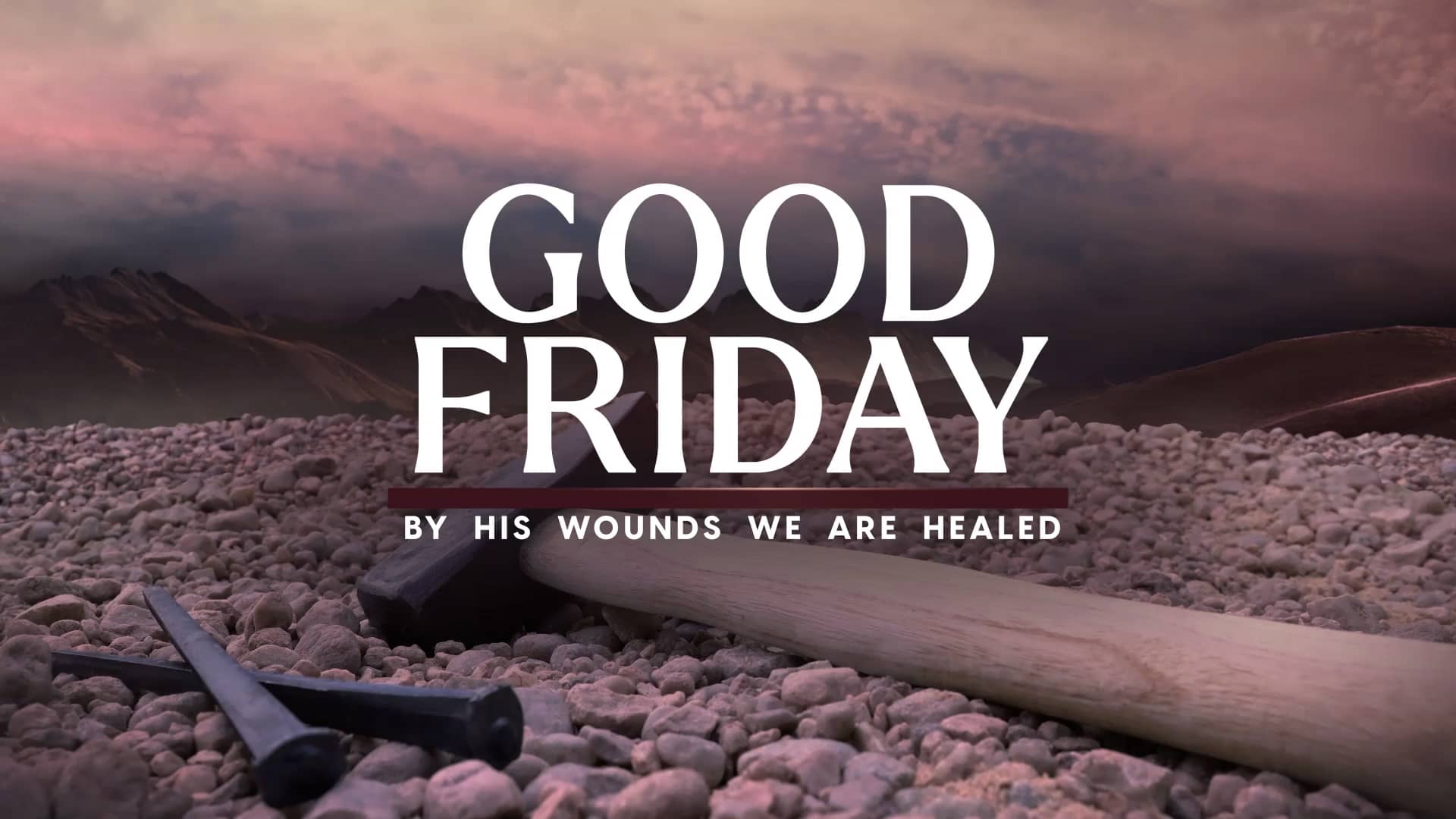 Good Friday Calvary Church Motion Graphics Easter