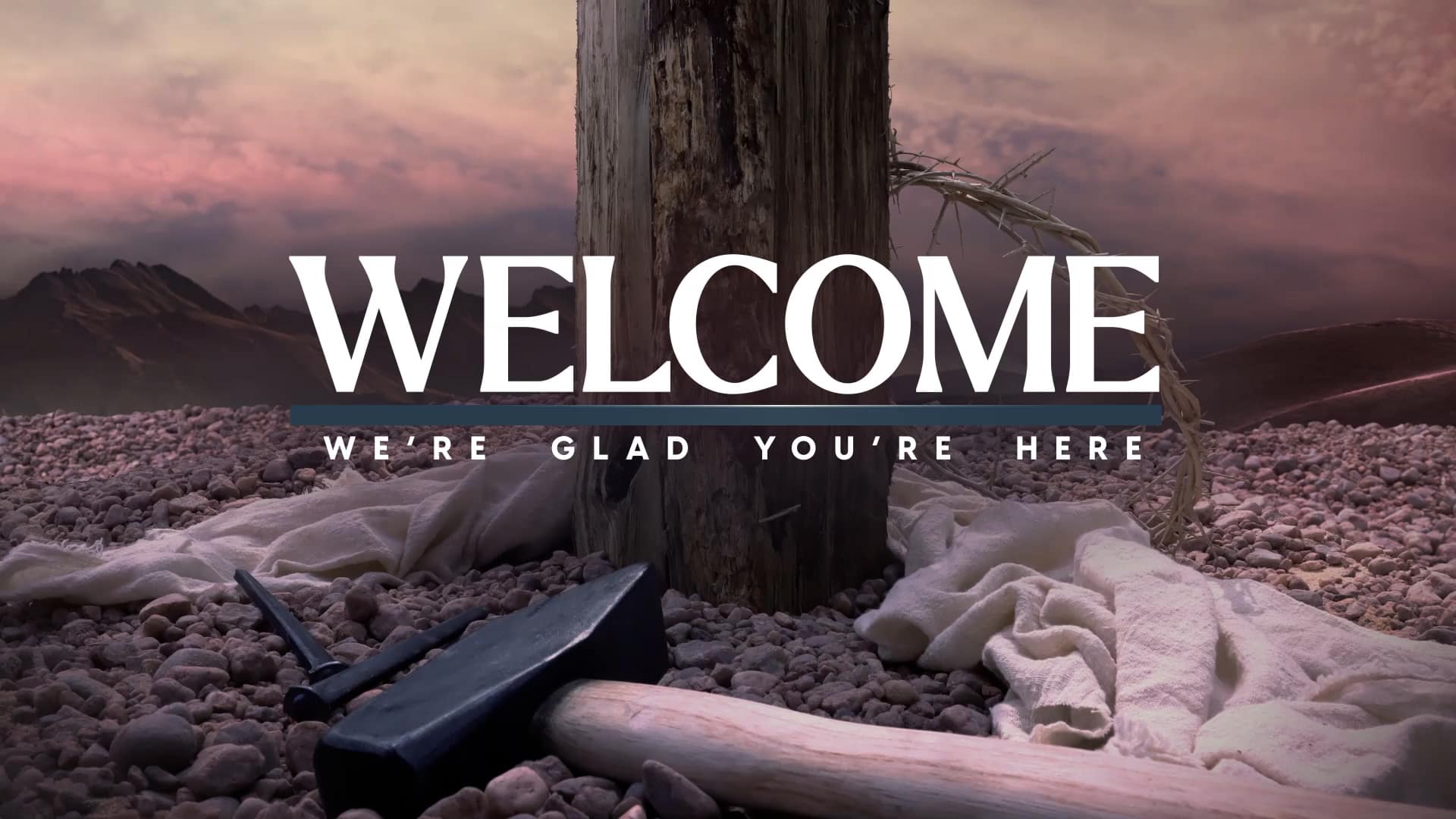 Welcome Calvary Church Motion Graphics Easter