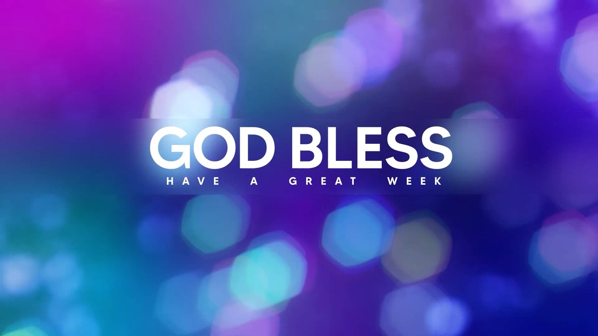 Goodbye Close Bokeh Lights Motion Graphics