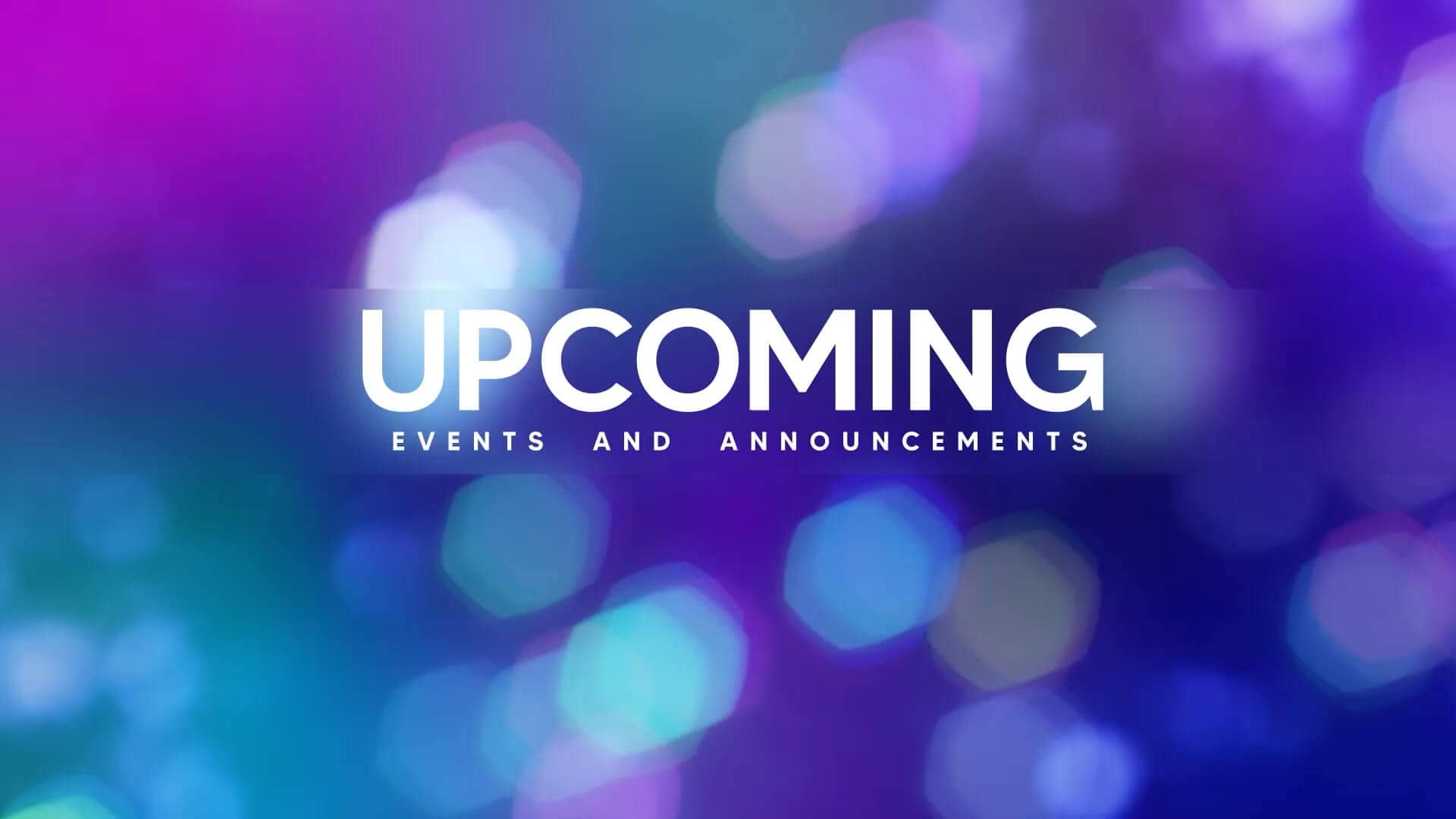 Upcoming Bokeh Lights Motion Graphics