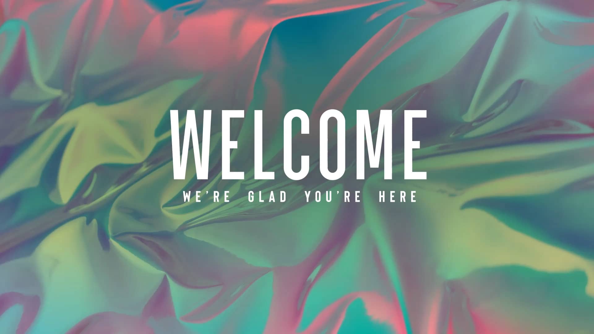 Welcome Chroma Wave Church Motion Graphics