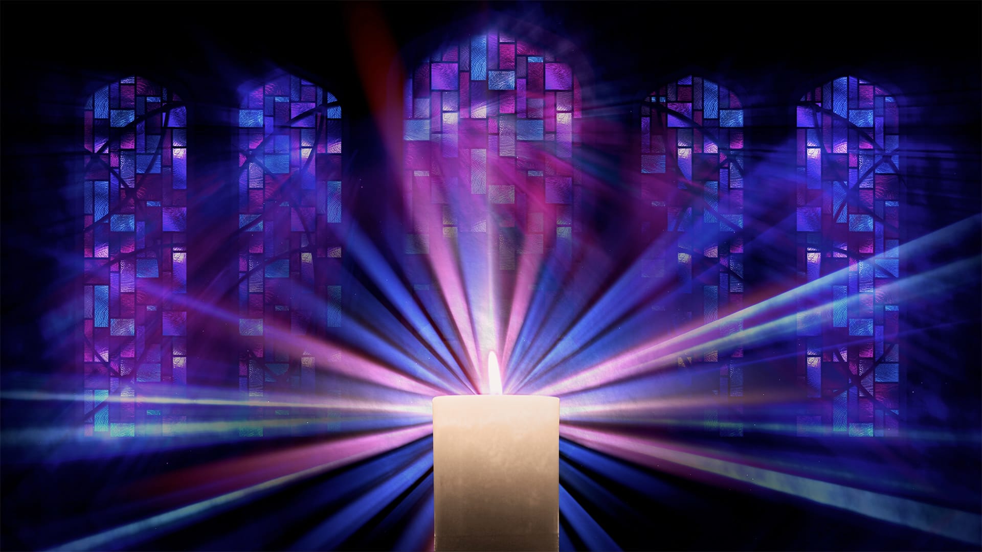 Stained Glass Collection by Lifescribe Media: Advent Candle