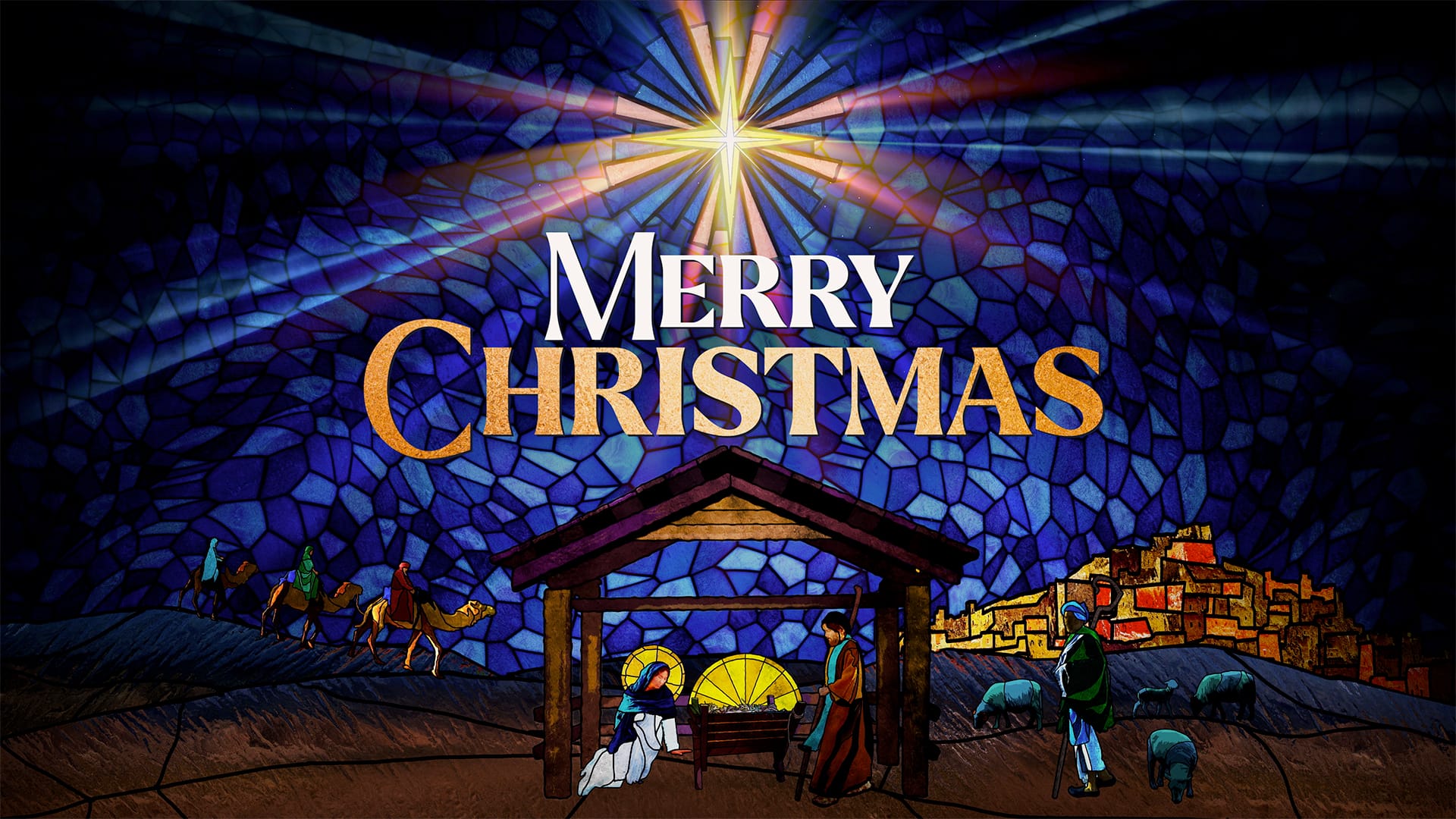 Stained Glass Collection by Lifescribe Media: Merry Christmas 1