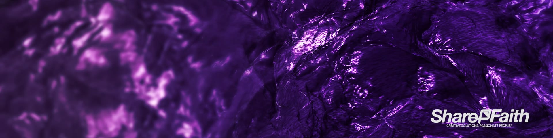 Slow Motion Water Triple Wide Worship Motion Graphic