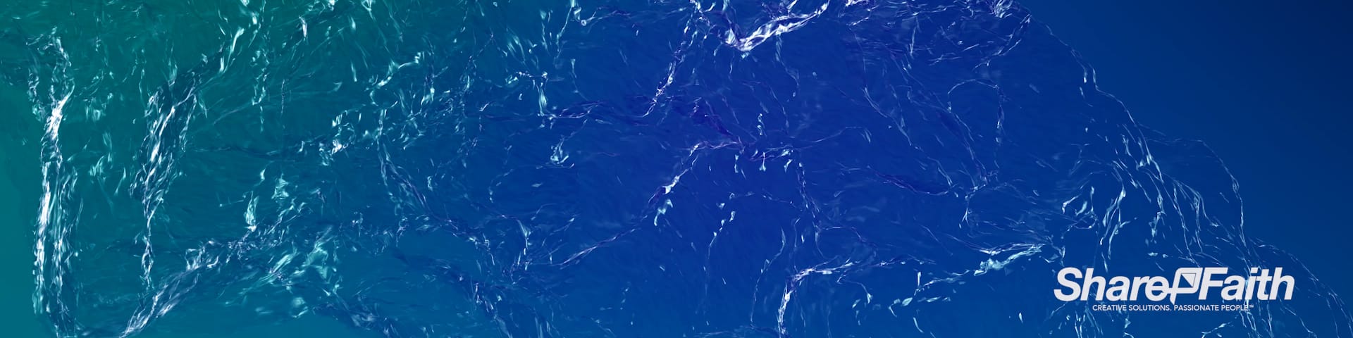 Water Stream Triple Wide Worship Motion Graphic