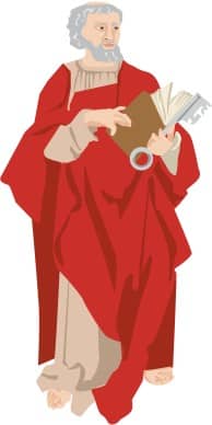 St. Peter with a Key and Bible