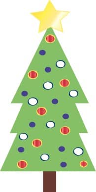 Simple Christmas Tree Clipart