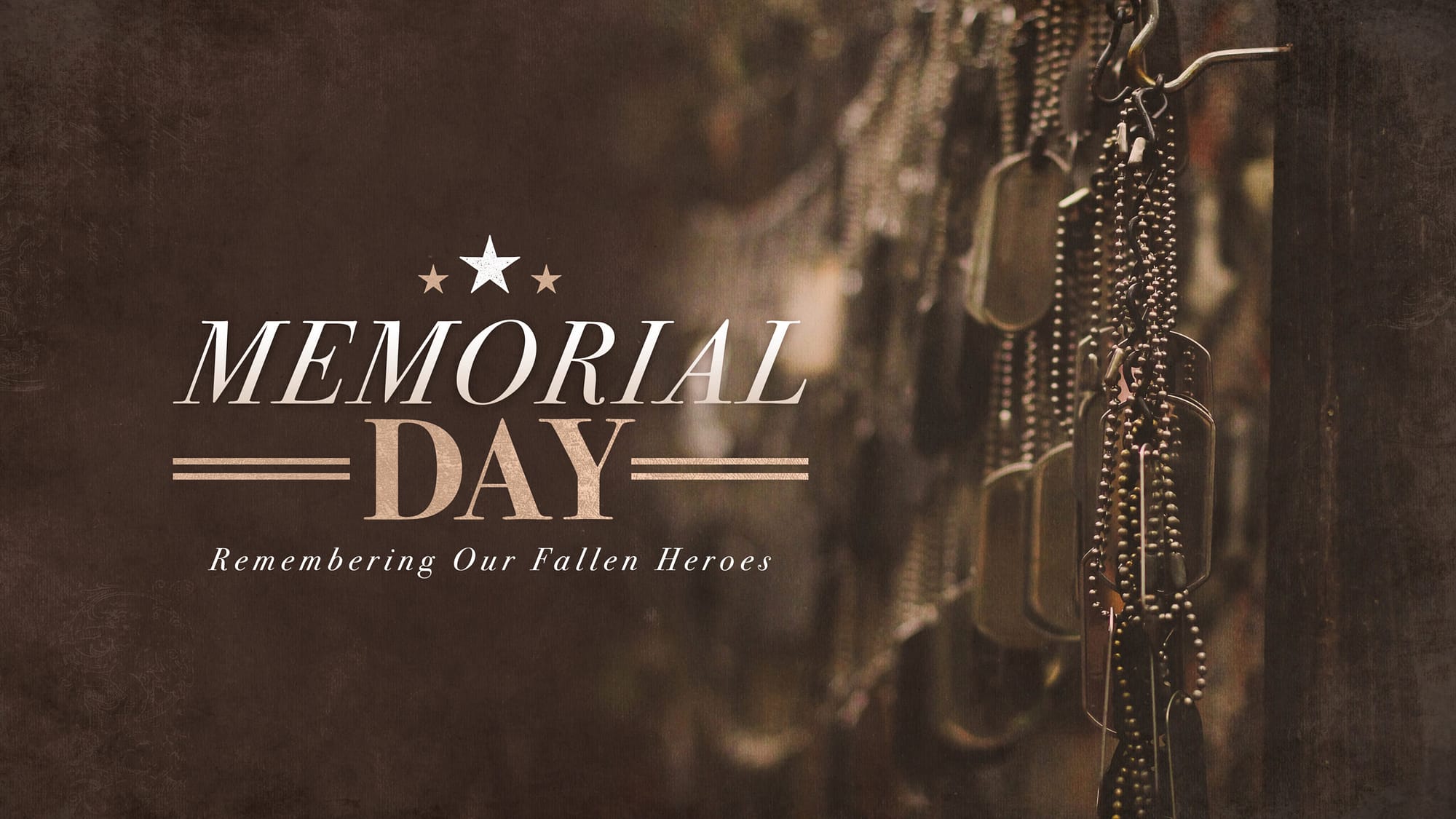 Memorial Day Dog Tags Church Sermon PowerPoint