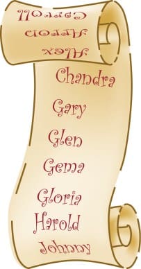 Names On Santa's List