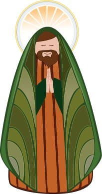 Man in Robe with Halo