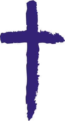 Blue Painted Cross