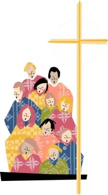 Colorful Singing Choir