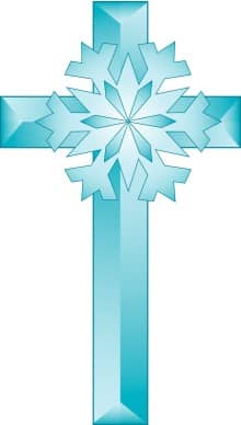 Cross Snowflake Clipart