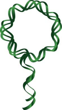 Green Ribbon Wreath