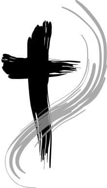 Cross and Cloth abstract Brushstroke
