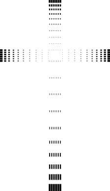 Cross in Dots Graphic