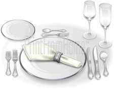 Formal Place Setting with China
