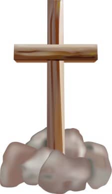 Cross and Rocks