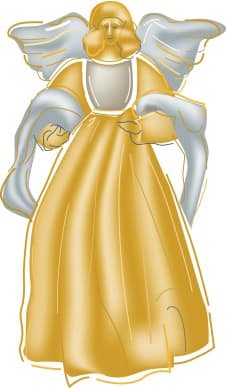 Golden Christmas Angel