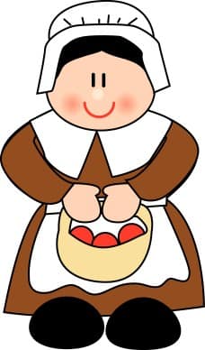 Cute Pilgrim Woman