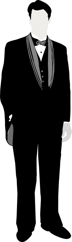 Elegant Silhouette Groom