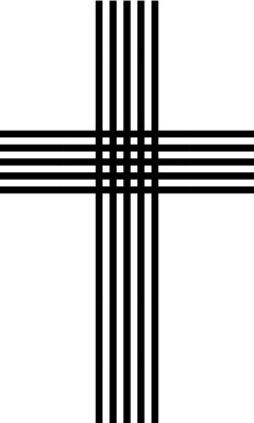 Architectural Cross with Beams
