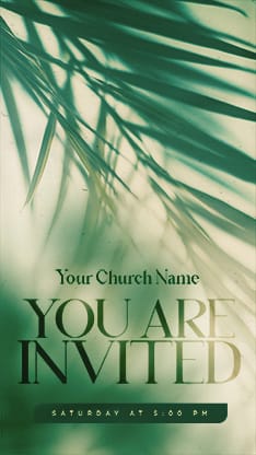 Palm Sunday - Green Palm Branches Service Times 1: Social Story