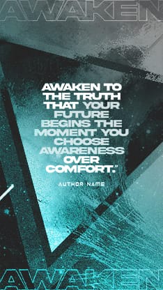 Awaken Triangle Ocean - Quote: Social Social Story